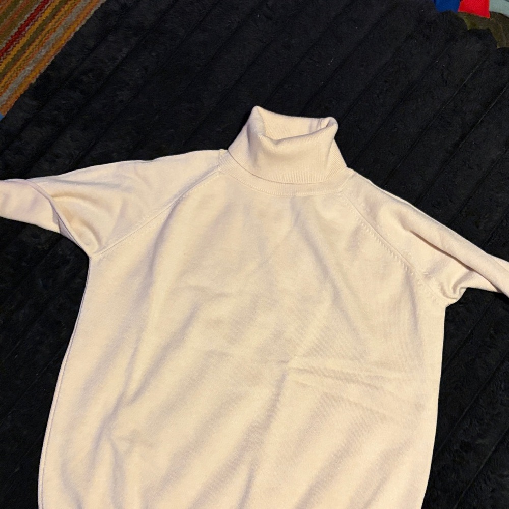 Elegant Cream Turtleneck Sweater